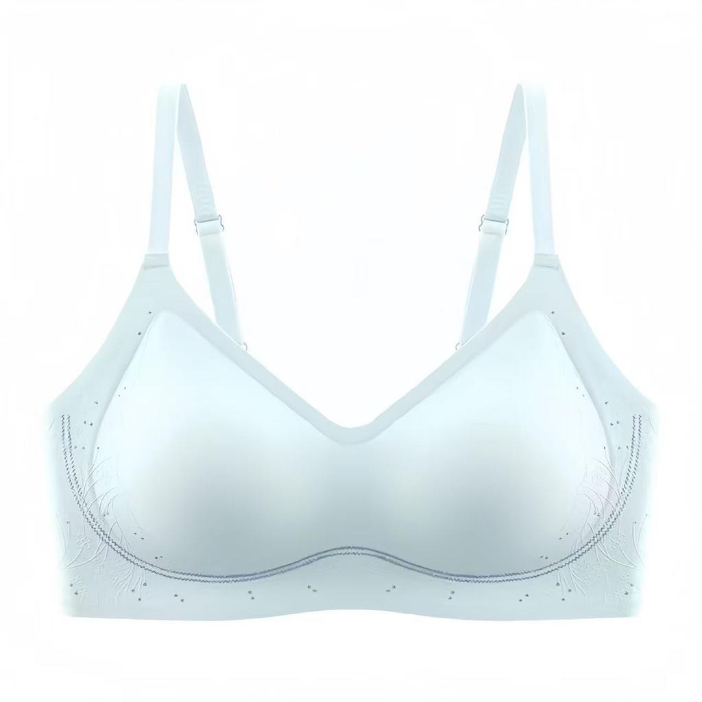 Invisible Non-marking Liquid Foundation Underwear Women's Small Breasts Show Large Breasts, Anti-sagging No Steel Ring Lace Gathering Bra Cover