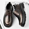 Oxford Shoes Business Men Wedding Leather Shoes  Men's Elevator  Height Increase 5cm Plus Size 38-46