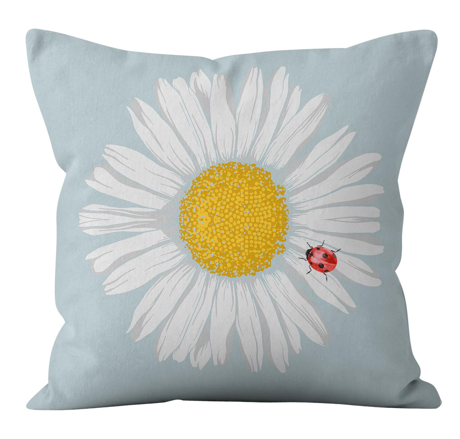 

Sunflower Cushion Cover 45*45cm linen Flower Pillow cover Decorative Pillows for Sofa/Car Throw Pillows Pillowcase 18x18Inch