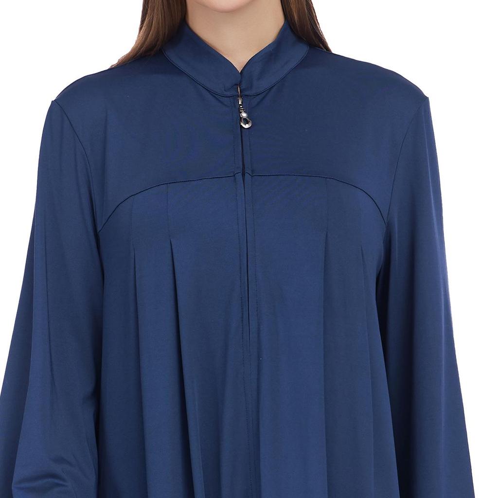 Women's Fashion Loose Fit Stand-Up Collar Dress for Middle East and Southeast Asia Markets