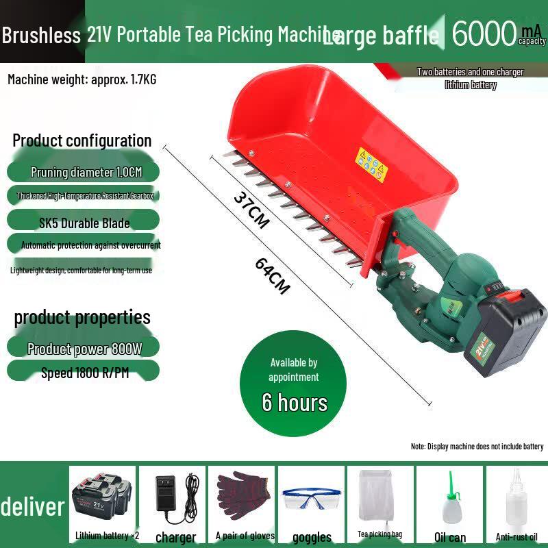 Brushless Electric Portable Tea & Strawberry Trimmer