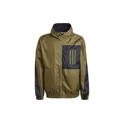 Training Running Woven Hooded Jacket Men Outerwear Olive GT3744