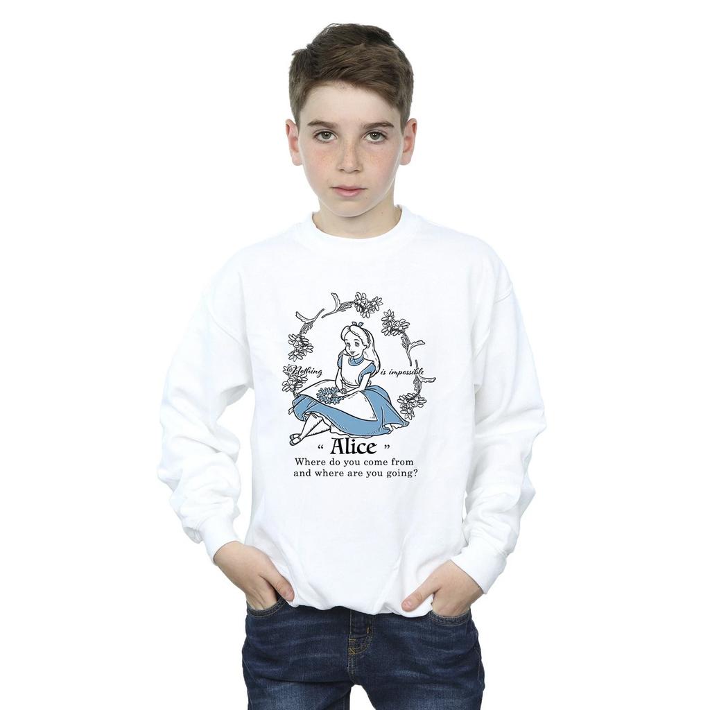 Alice In Wonderland Boys Nothing Is Impossible Sweatshirt