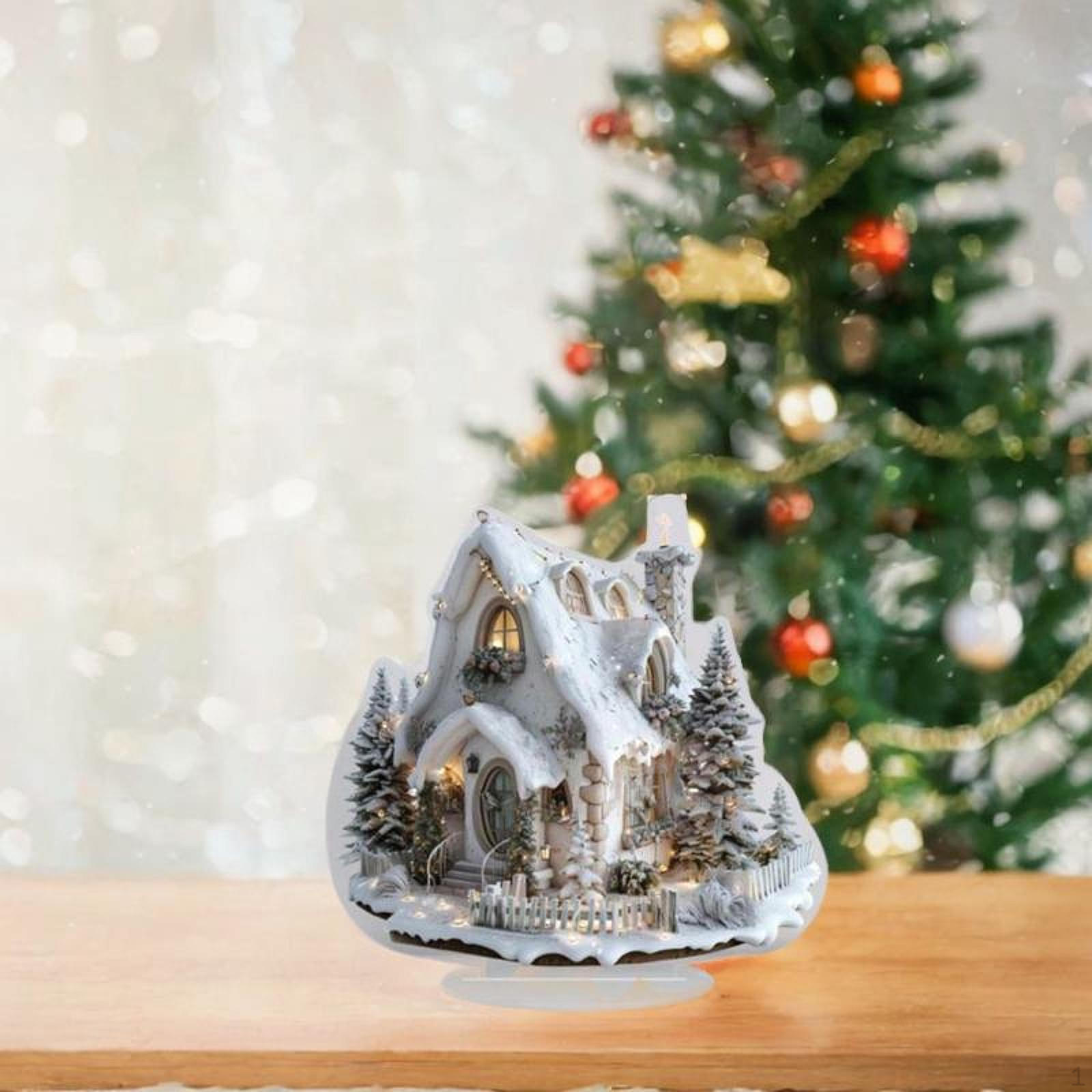 

Acrylic Decorative Sign Desktop Decoration 2D Flat Tabletop Standing Christmas Decor for Desk Home
