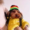Novelty Dreadlocks Pet Hat Fun Woolen Costume for Dog Cats Great for Daily Wear Halloween Birthdays and Event Dressingup