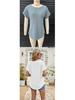 Women's Eyelet Summer Round Neck Short Sleeve Casual T-shirt