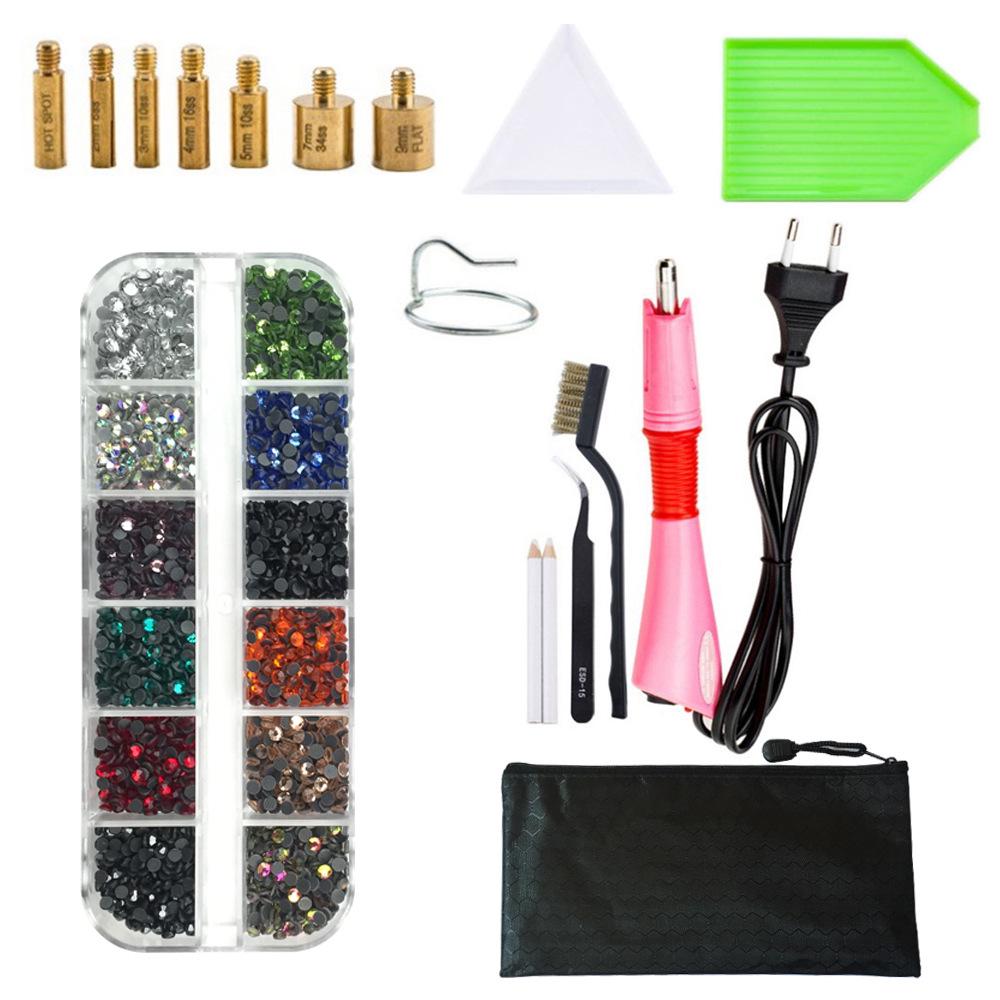 

Набор для установки страз с клеем горячей фиксации и инструментами для DIY для одежды
