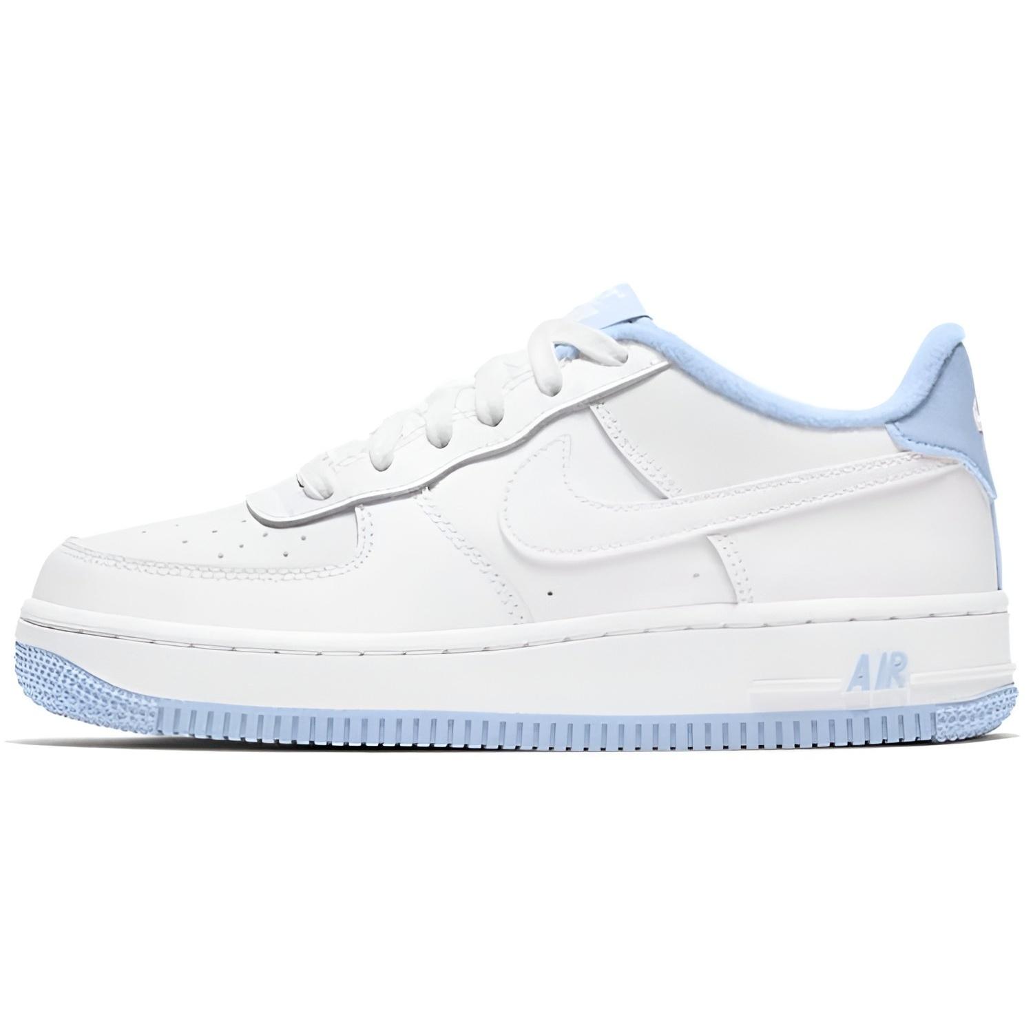 (GS) Nike Air Force 1  White Hydrogen Blue  Kids  CD6915-103 EU 38.5
