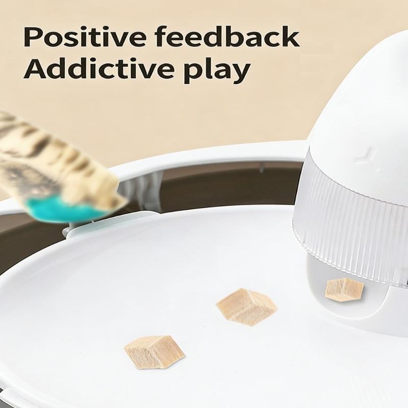 Motorized Animal Play Device Including Rechargeable Battery And Stable Base To Support Healthy Hunting Behavior