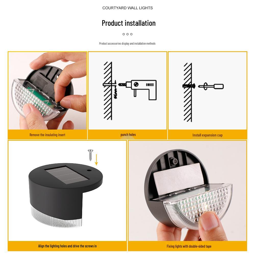 Waterproof Solar Garden Step & Fence Light