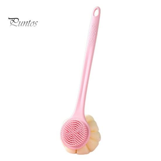 

Щетка для ванны с удлиненной ручкой. Двусторонняя увеличенная пузырьковая сетка для ванны. Щетка для ванны с мягкой щетиной. розовый