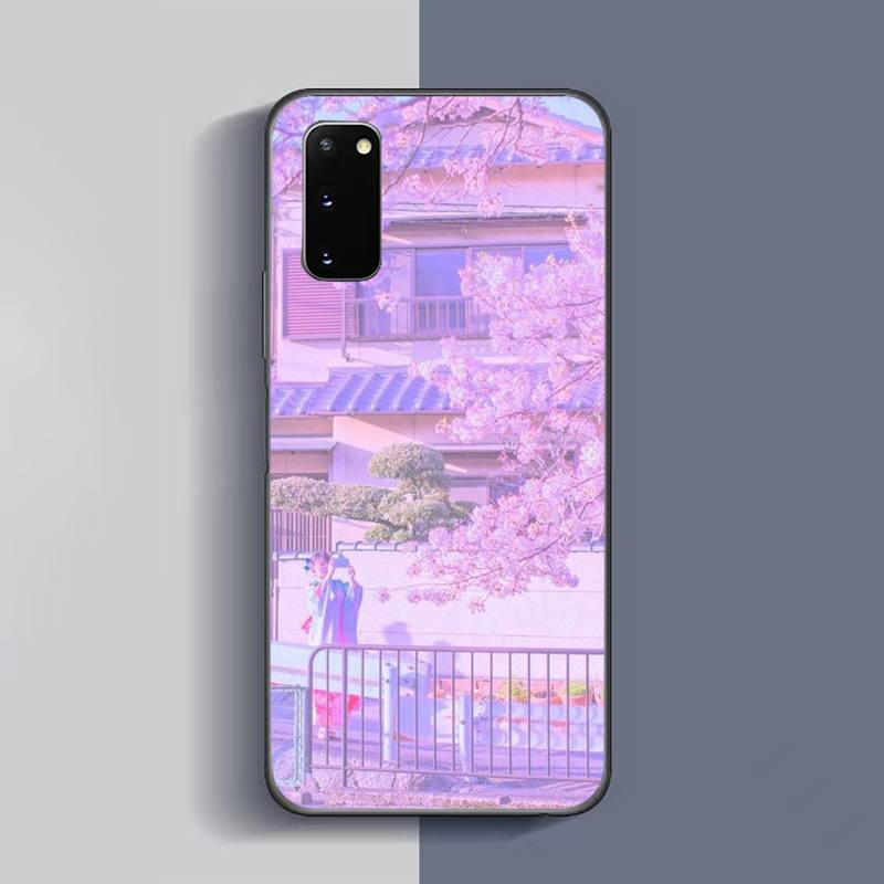 Custodia per telefono Fiori di ciliegio per Samsung Galaxy S6 S7 Edge Plus S9 S20Plus S20ULTRA S10lite S225G S10 Note20ultra