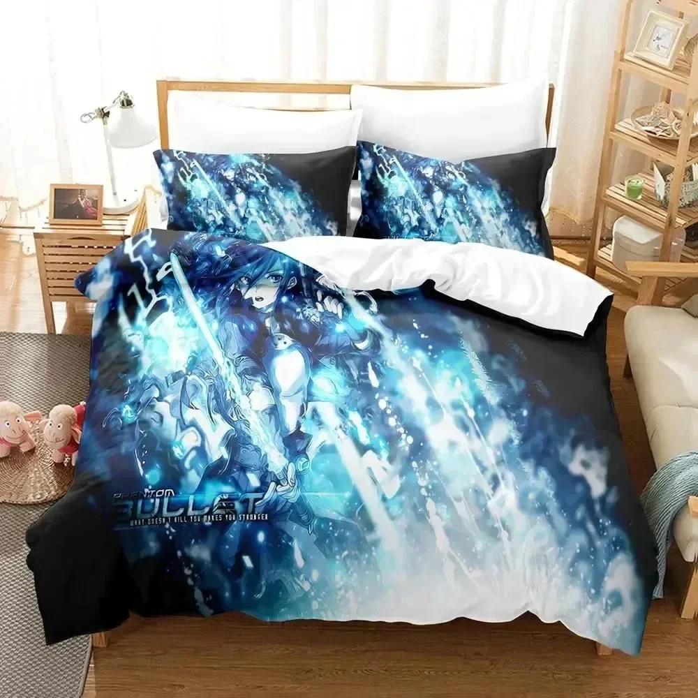 Luxury New 3D Print Anime Asada Shino Sword Art Online Bedding Set Duvet Cover Bed Set Quilt Cover Pillowcase Queen Boys Adult