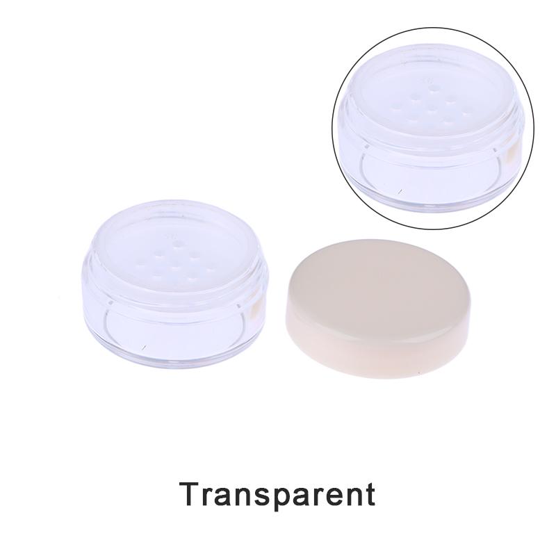 2g Handheld Empty Pot With Sieve Cosmetic Travel Makeup Jar Sifter Container Refillable Powder Empty Box Portable Plastic Box