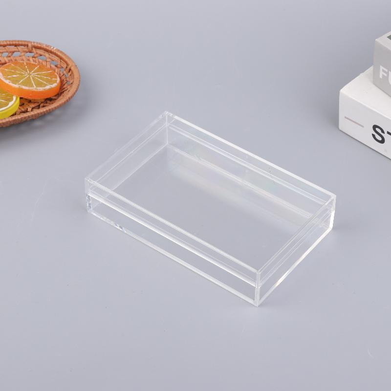 Thickened Rectangular Acrylic Storage Box High Transparency Food Gift Packaging Plant Landscaping Transparent Box