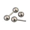 Girls Black Barbell Round Studs Gold Fashion Jewelry Stainless Steel Ball Stud Earrings Earrings
