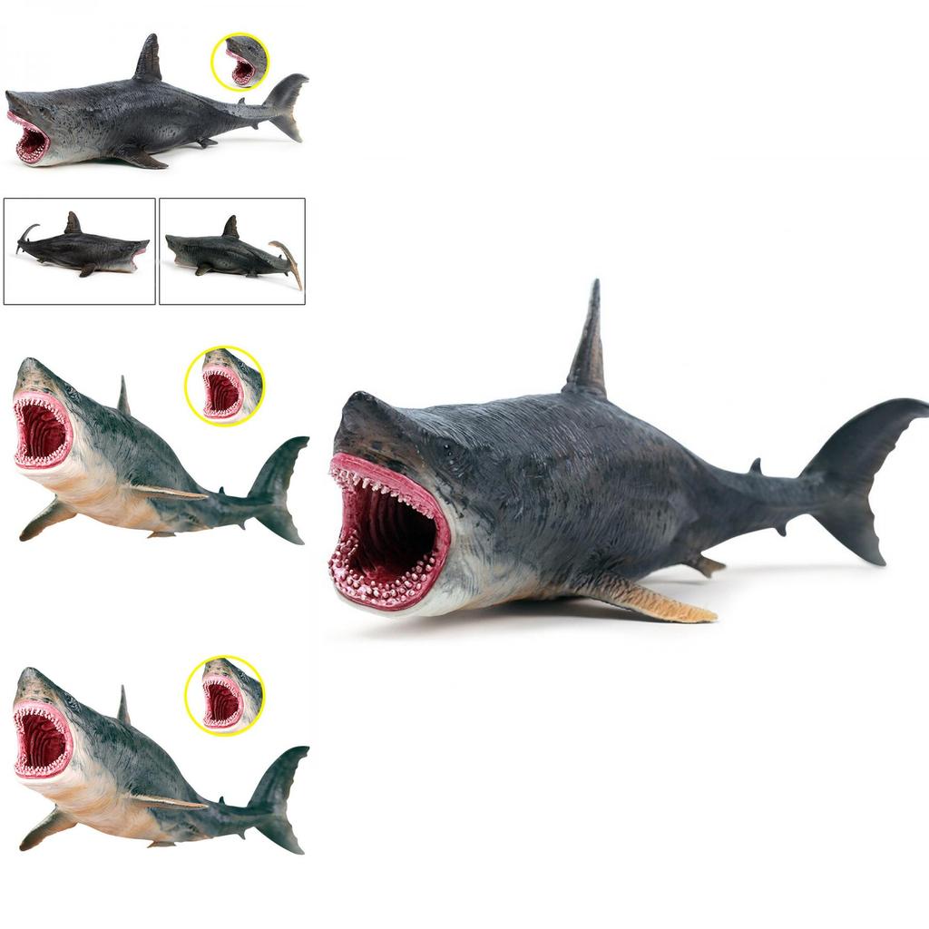 Authentic Megalodon Figure Ancient Shark Wild Animal Pvc Model For Decor And Gifting