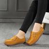 Spring Single Shoes Women Really Versatile Bean Shoes Comfortable Women Casual Flat Single Shoes Lace Up