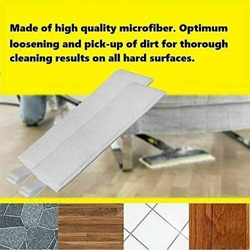 Comfortable Microfibre Cloth Pads Accessories Perfect For Karcher Easyfix White Mop