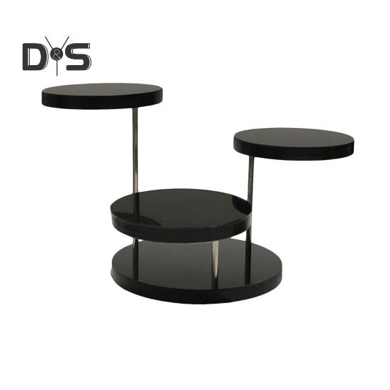 

Настольная стойка для украшений, 3 уровня, вращающаяся на 360 градусов, держатель для часов, очков, ожерелий, подставка для украшений, украшение комнаты, органайзер для браслетов