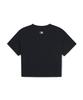 Emelbi Women'S Basic Crop Comfortable Fit Short Sleeve T-Shirt Ny (Black)