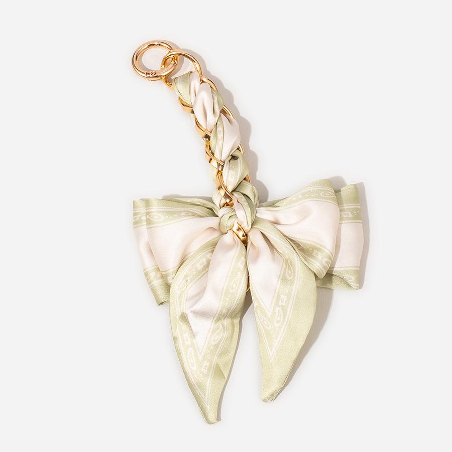 Silk Scarf Hand Woven Bag Extension Chain Ins Armpit Shoulder Metal Strap Women's Retro DIY Short