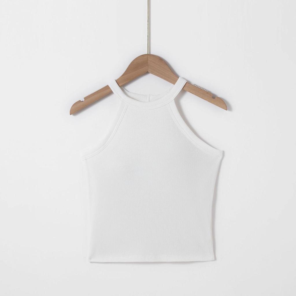 Women's Wireless Sports Bra with Stylish Straps and Built-in Pads