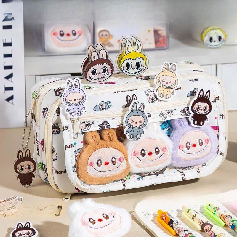 Cute Pen Case, Large-capacity Stationery Bag for Primary School Students, Dirt-resistant