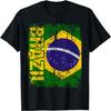 Brasilien Brasilien Flagge Vintage Used Brasilien T-Shirt
