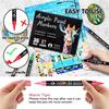 24/48/72 Acrylic Paint Markers: Dual Tip, Fast Drying Portable for Art Painting, Dot Art Coloring - Professional Artist Supplies