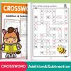 Oral Math Crossword Puzzles for Addition & Subtraction (0-20) - Kindergarten To Primary Teaching Aids
