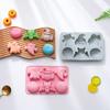 Silicone Candy Molds Chocolate Molds Cake Molds 6 Cavity Non-stick Silicone Baking Molds for Halloween Gifts Cake Deco