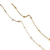 Color-Preserving 14K Gold-Filled Clip-On Chain Extension Necklace/Bracelet DIY Tassel.