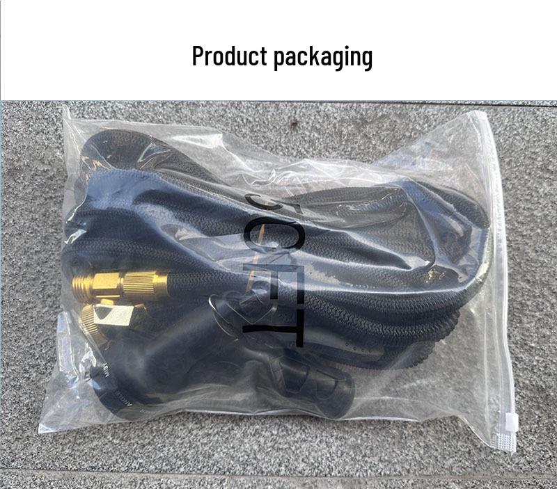 3x Telescopic Garden Water Hose with 10-Function High-Pressure Spray Gun for Watering and Car Wash