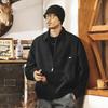 Men's American Retro Lapel Jacket - Spring/Autumn 2025 Loose Casual Pilot Style