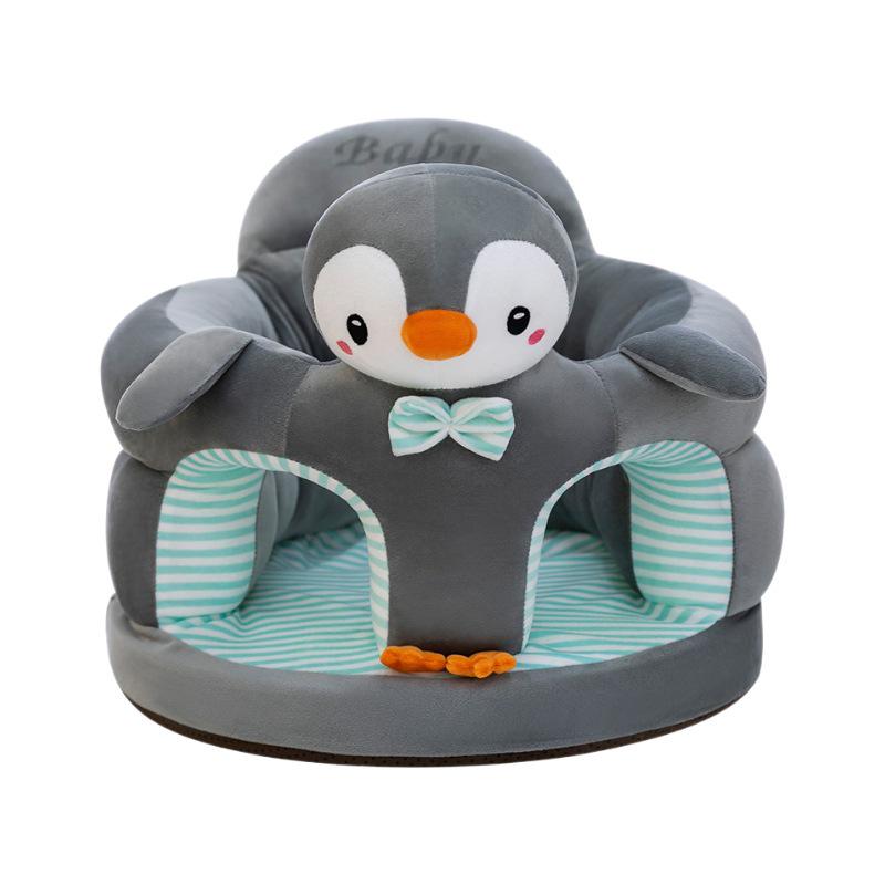 Plush Cartoon Infant Sofa: Anti-Fall Learning Seat for Toddlers