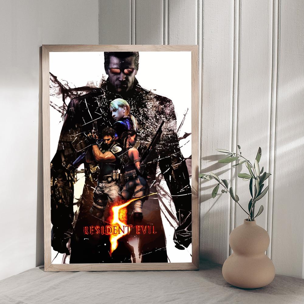 

Видеоигра R-Residents-Evil Высококачественные принты и постеры Винтажная комната Бар Кафе Декор Домашний декор 21cm×30cm NoFrame