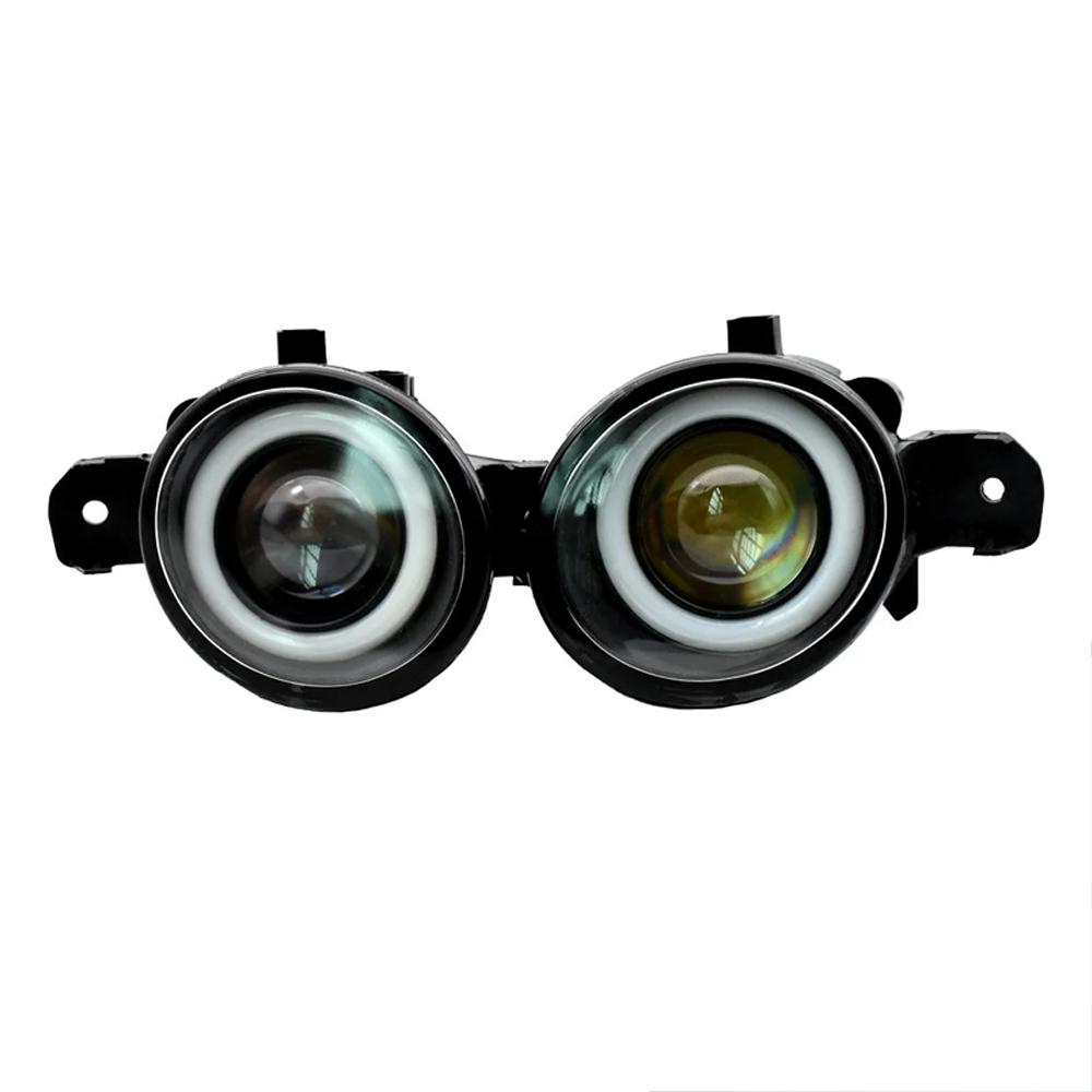 

Car Angel Eye Fog Light Assembly LED Lens Fog Daytime Running Lamp For Nissan Micra March 4/IV (K13) Hatchback 2010-2018 White A Pair