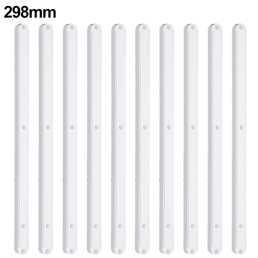 10Pcs Draw Rail Plastic Drawer Slides 180/235/298mm Draw Runners Replacement Drawer Runners Wardrobe Guide Rail