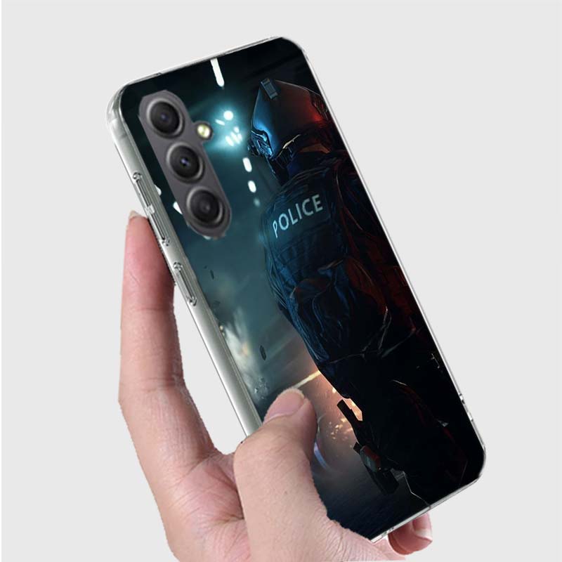 Police FBI Phone Case for Samsung A16 A26 A36 A56 A17 A37 A57 A07 A06 A02S A03 A04S A05S Galaxy Note 20 10 A50S A71 A51 A31 A30