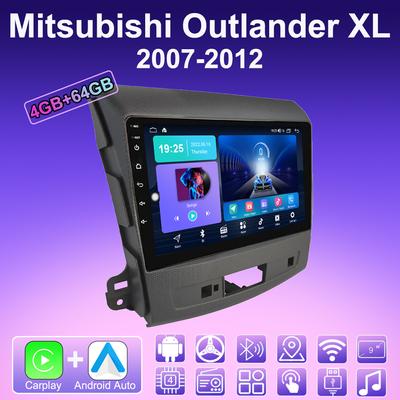 2 DIN Android Carplay Car Radio For Mitsubishi Outlander XL 2007-2012 Multimedia Player Head Unit Stereo GPS Navigation BT WIFI 4+64GB