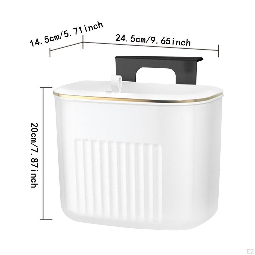 Hanging Bin with Lid for Food Waste And Garbage Disposal