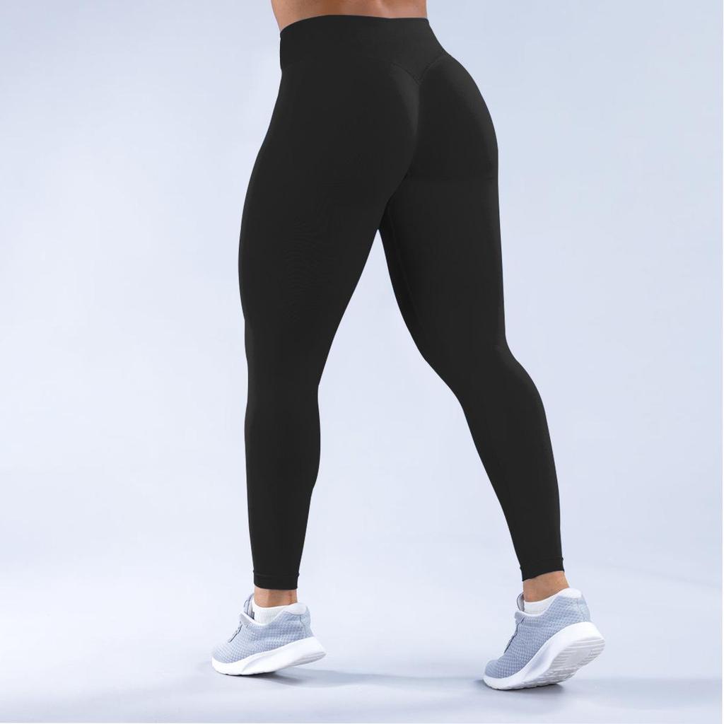 DFYNE Seamless High-Elastic Yoga & Running Pants: Quick-Drying, Hip-Lifting, Peach-Enhanced Fitness Wear.