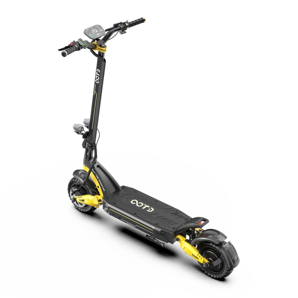 Electric Scooter Foldable OOTD 10" 1200Wx2 Dual Motor 23.4AH Max Range 60Km Load 120Kg Black S30