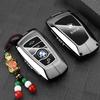 Zinc Alloy Leather Car Remote Key Case for BMW F10 F11 F20 F25 F30 F31 F34 G20 G30 X3 X4 I3 M3 M4 1 3 5 Series Accessory