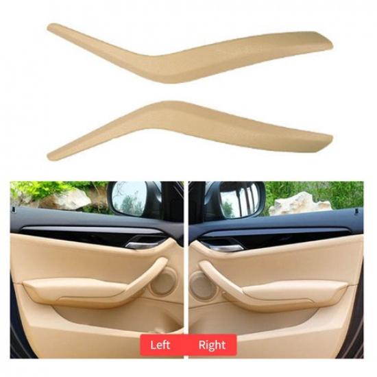 

Inner Door Pull Handle Cover Black /Beige /Carbon Fiber Fit 2009-2015 BMW X1 E84 Left & Right- Beige