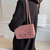 1Pc Xiaoxiangfeng Woolen Bag Women's Bag New Trendy  Popular Korean Version Fashion Versatile Chain Single Shoulder Messenger Bag