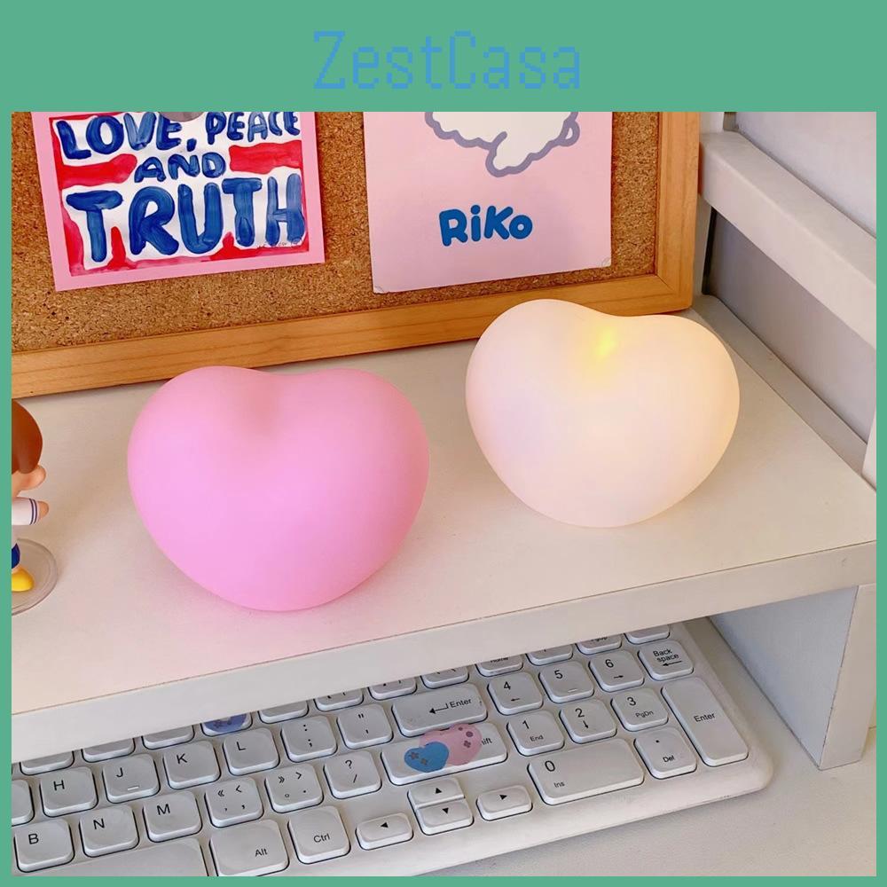 Adorable Cartoon Heart Shape Innovative Night Light For Students' Birthday Gift Ideal For Girls' Room Decor