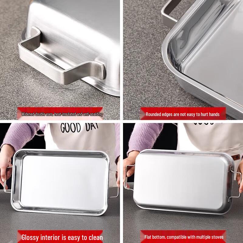 Xiyao Stainless Steel Deep Roasting Fish Pan