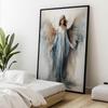 Blue Angel Spiritual Charm Blue Angel Spiritual Charm, 70X100 Cm, Black Aluminum Frame, 230 Gsm Matte Paper